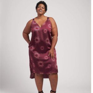 NWT constellation satin slip dress